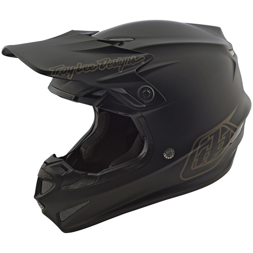 TROY LEE DESIGNS 2024 SE4 POLY MONO BLACK HELMET - S