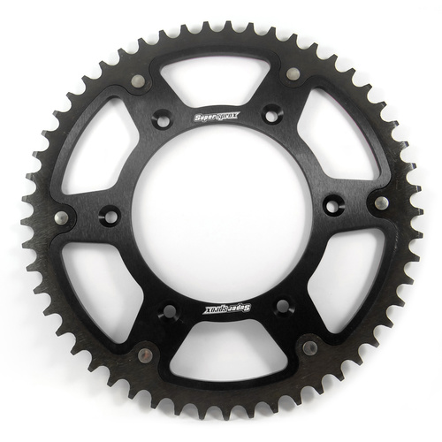 SUPERSPROX YAMAHA YZ/YZF/WR/WRF BLACK STEALTH REAR SPROCKET - 44 TEETH