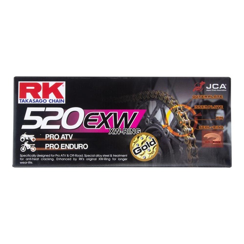 RK CHAIN GB520EXW GOLD - 120L