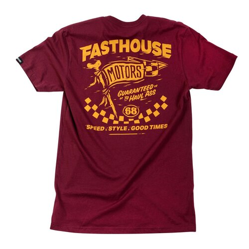 FASTHOUSE ALL OUT MAROON TEE - SM