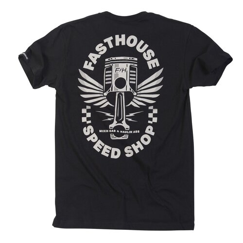 FASTHOUSE FLOCK BLACK TEE - SM