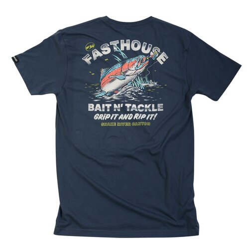 FASTHOUSE GONE FISHIN INDIGO TEE - SM