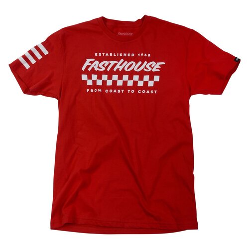 FASTHOUSE FRACTION RED TEE - MD