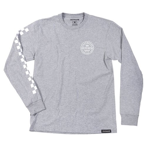 FASTHOUSE STATEMENT LONG SLEEVE GREY TEE - MD