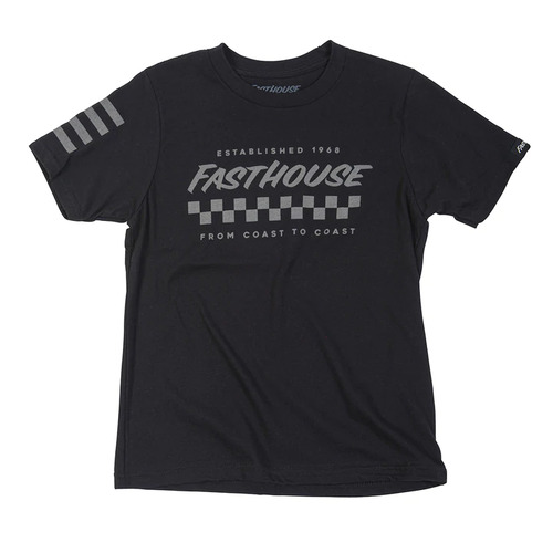 FASTHOUSE FACTION BLACK KIDS TEE - MD