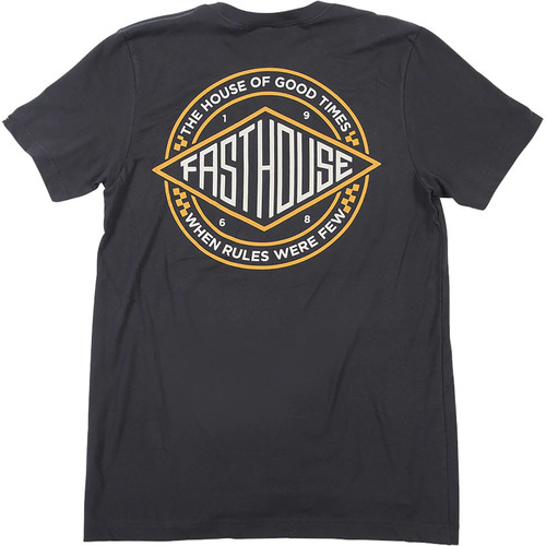 FASTHOUSE COASTAL BLACK TEE SHIRT - SM