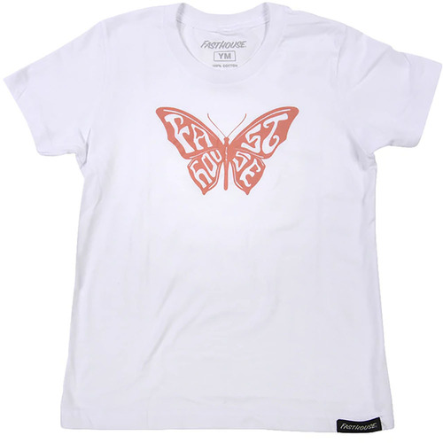 FASTHOUSE MYTH WHITE GIRLS TEE SHIRT - MD