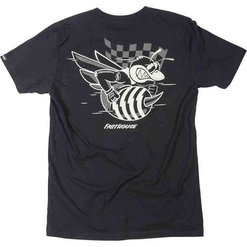 FASTHOUSE SWARM BLACK TEE SHIRT - SM