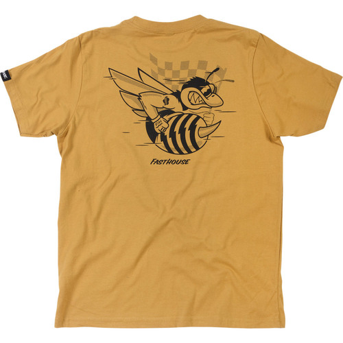 FASTHOUSE SWARM VINTAGE GOLD TEE SHIRT - SM