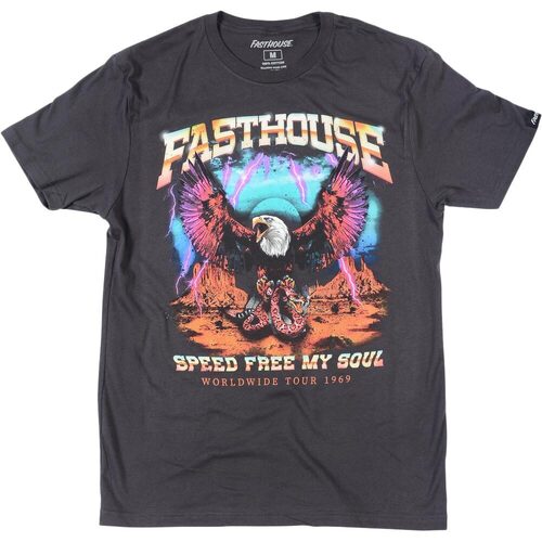 FASTHOUSE TOUR 1979 WASHED BLACK TEE SHIRT - SM