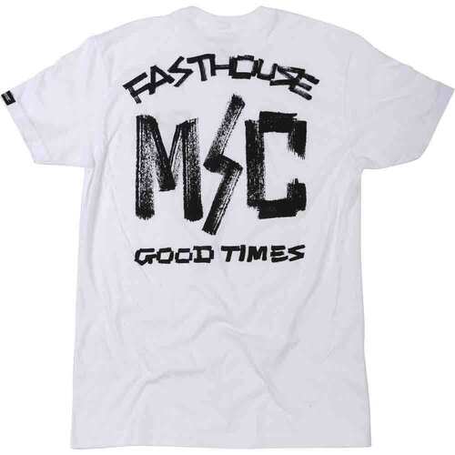 FASTHOUSE INCITE WHITE TEE SHIRT - SM