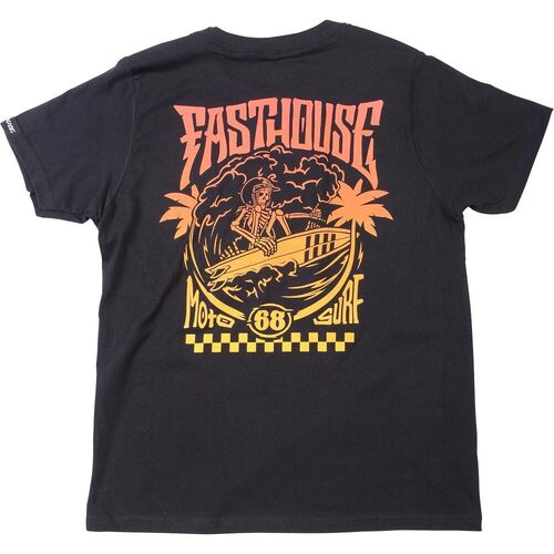 FASTHOUSE AGGRO BLACK KIDS TEE SHIRT - XS