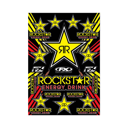 FACTORY EFFEX FX ROCKSTAR ENERGY STICKER SHEET