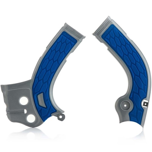 ACERBIS YAMAHA YZ250F/YZ450F X-GRIP SILVER/BLUE FRAME GUARDS