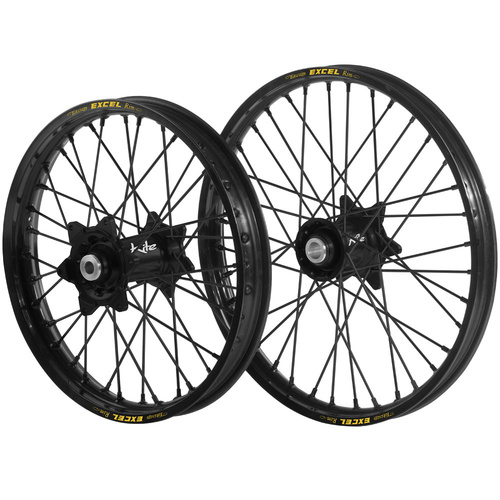 KITE / EXCEL TAKASAGO KTM / HUSQVARNA / GAS GAS 85 SW 21-24 17" / 14" BLACK WHEEL SET