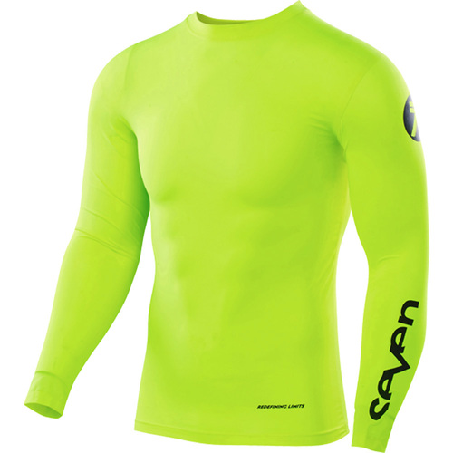 SEVEN ZERO FLO YELLOW COMPRESSION KIDS JERSEY - M