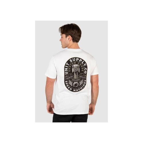 UNIT FASTLANE WHITE TEE - SM