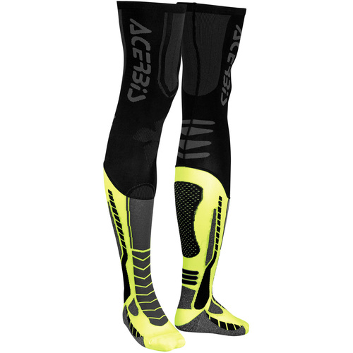 ACERBIS X-LEG PRO YELLOW KNEE BRACE SOCKS - 2XL