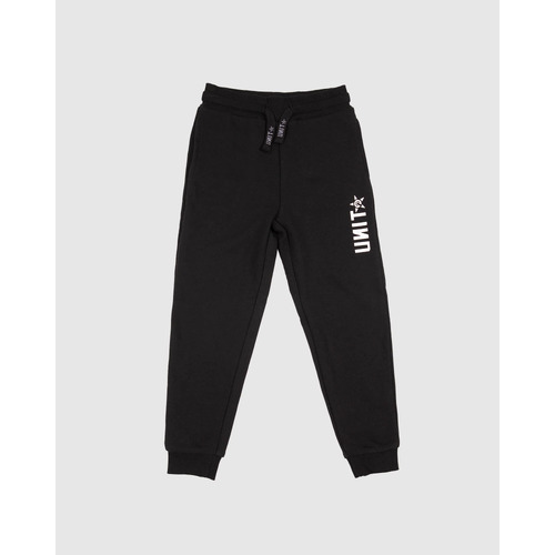 UNIT CORE BLACK FLEECE KIDS TRACK PANTS - 4