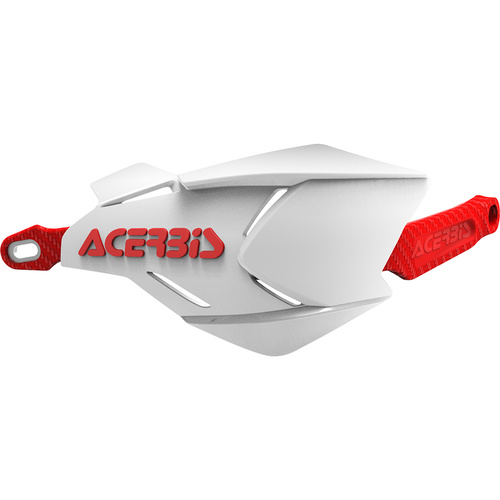 ACERBIS X-FACTORY WHITE/RED HAND GUARDS