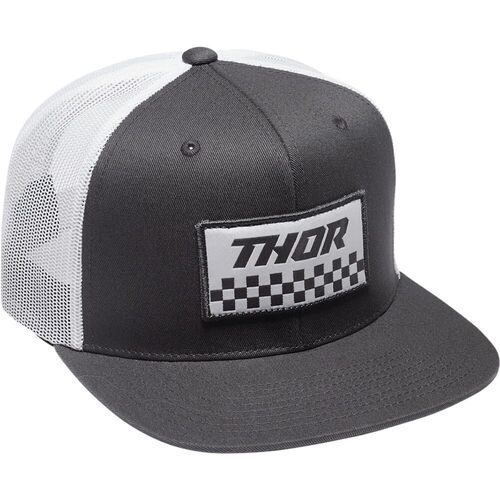 THOR CHECKER GREY / WHITE TRUCKER SNAPBACK