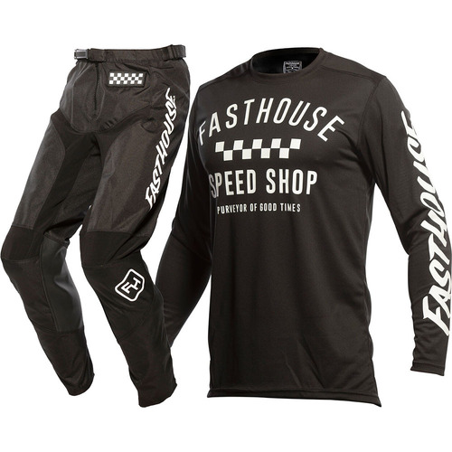 FASTHOUSE 2023 CARBON BLACK KIDS GEAR SET