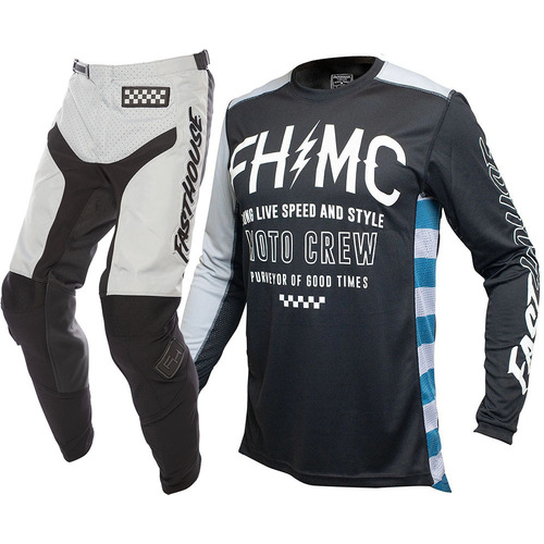 FASTHOUSE 2022 GRINDHOUSE CYPHER BLACK / SILVER GEAR SET