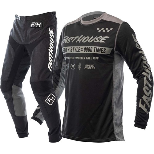 FASTHOUSE 2022 DOMINGO BLACK KIDS GEAR SET