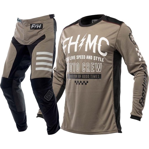 FASTHOUSE 2022 CYPHER MOSS / GREY KIDS GEAR SET