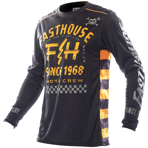 FASTHOUSE 2022 OFFROAD BLACK / AMBER JERSEY - SM
