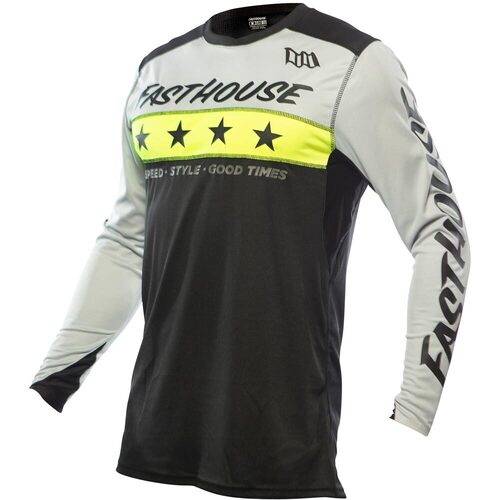FASTHOUSE 2023 ELROD ASTRE SILVER / BLACK JERSEY - S