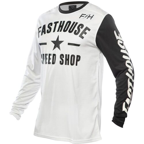 FASTHOUSE 2023 CARBON WHITE / BLACK JERSEY - S