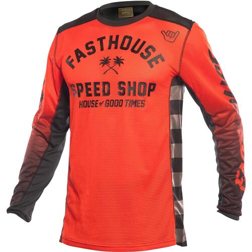 FASTHOUSE 2023 GRINDHOUSE A / C ASHER INFRARED / BLACK KIDS JERSEY - XS