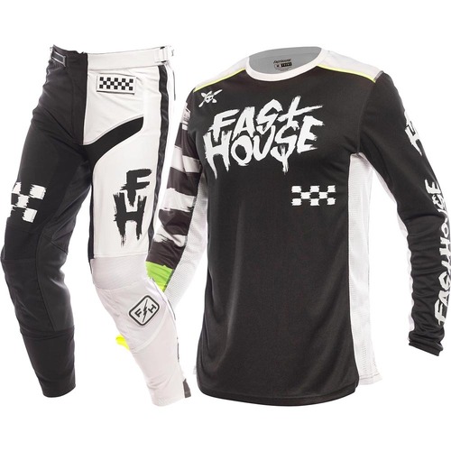 FASTHOUSE 2023 GRINDHOUSE JESTER BLACK KIDS GEAR SET