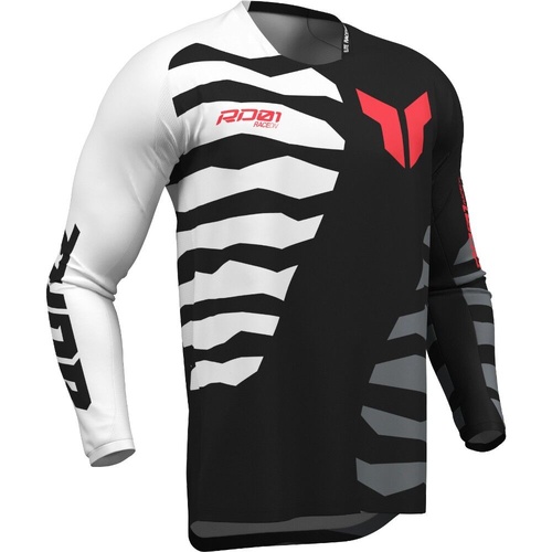 THOR 2027 LAUNCHMODE SHREDDER BLACK / WHITE JERSEY - S