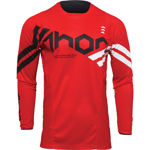 THOR 2022 PULSE CUBE RED / WHITE KIDS JERSEY - XL