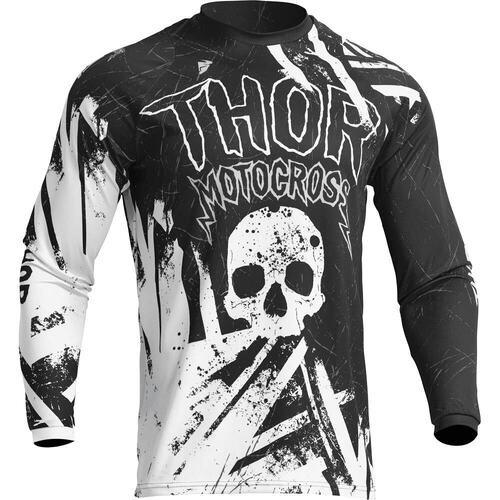 THOR 2023 SECTOR GNAR BLACK / WHITE KIDS JERSEY- 2XS