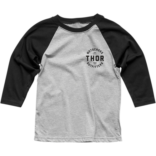 THOR OUTFITTERS BLACK 3/4 KIDS TEE - XL