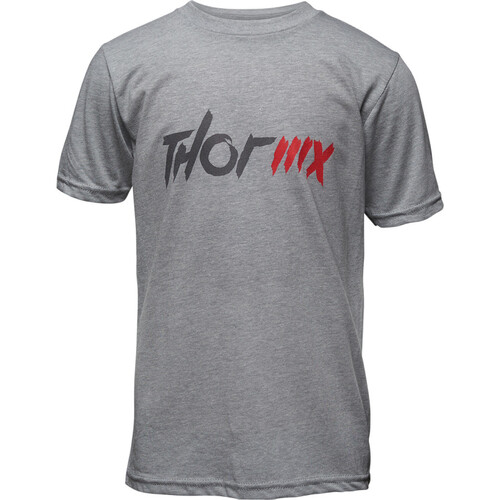THOR MX HEATHER GREY KIDS TEE - XS