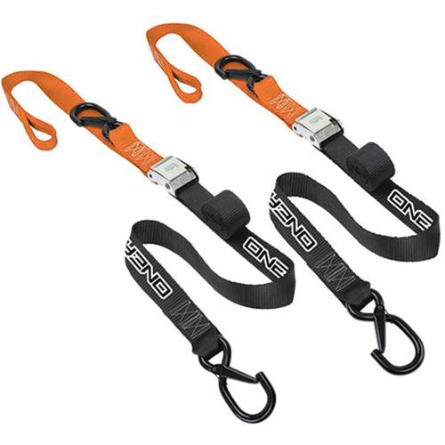 ONEAL DELUXE BLACK/ORANGE TIE DOWNS