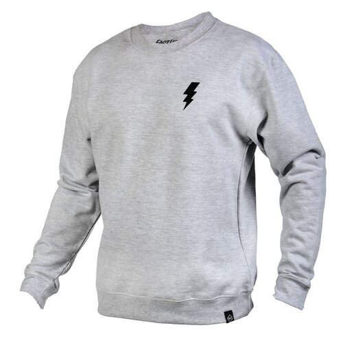 FASTHOUSE HELIX HEATHER GREY CREW NECK PULLOVER - SM