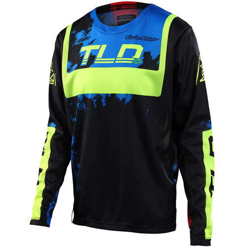 TROY LEE DESIGNS 2023 GP ASTRO BLACK / YELLOW KIDS JERSEY - L