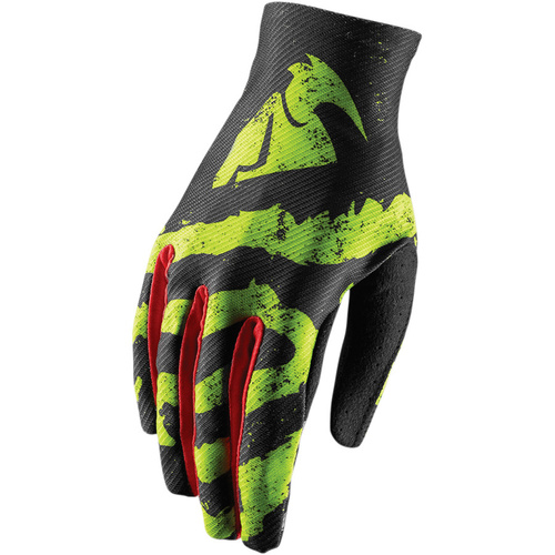 THOR VOID RAMPANT LIME/RED GLOVES - SM