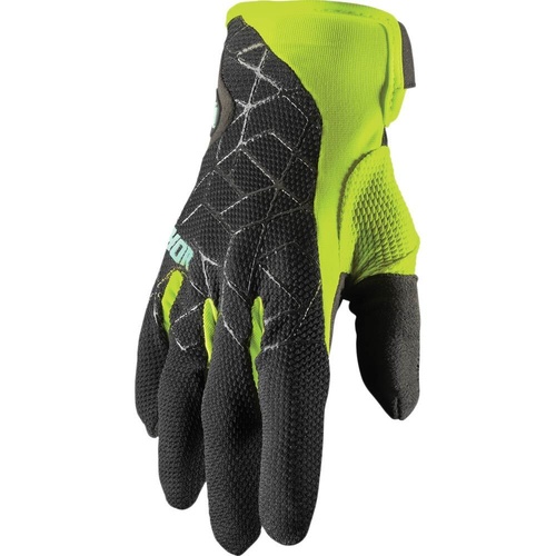 THOR 2021 DRAFT BLACK/ACID GLOVES - MD