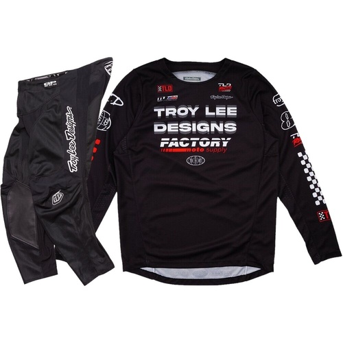 TROY LEE DESIGNS 2025 GP PRO FACTOR BLACK KIDS GEAR SET