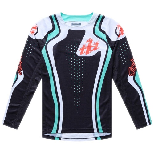 TROY LEE DESIGNS 2026 GP PRO ROLLER BLACK / TEAL KIDS JERSEY - S