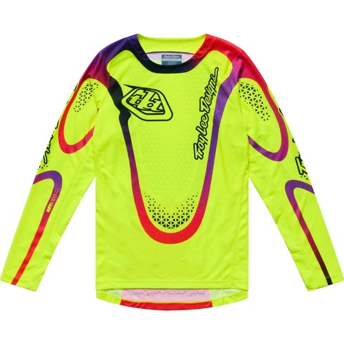 TROY LEE DESIGNS 2026 GP PRO AURA FLO YELLOW KIDS JERSEY - S