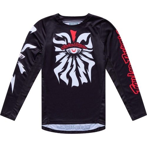TROY LEE DESIGNS 2026 GP PRO CYCLOPS BLACK / NEO RED KIDS JERSEY - S
