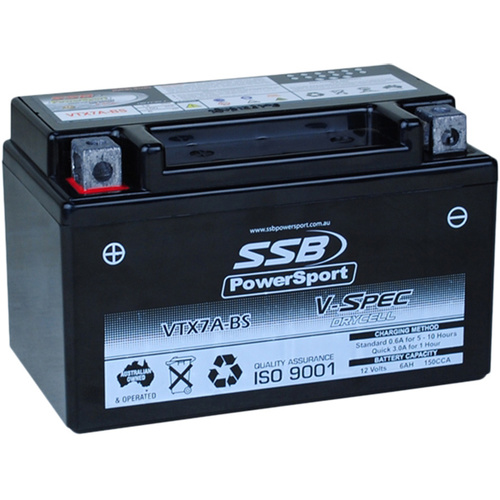 SSB POWERSPORT VTX7A-BS V-SPEC HIGH PERFORMANCE AGM BATTERY