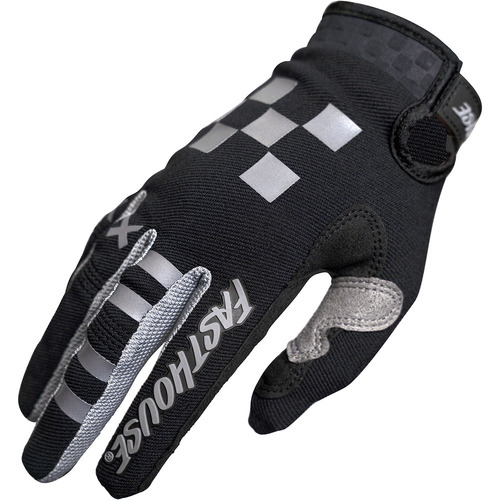 FASTHOUSE 2022 SPEED STYLE RUFIO BLACK / GREY KIDS GLOVES - MD